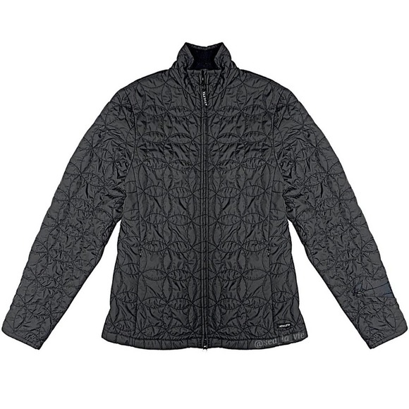 Athleta Jackets & Blazers - Athleta Zip-Front Quilted Puffer Jacket in Black